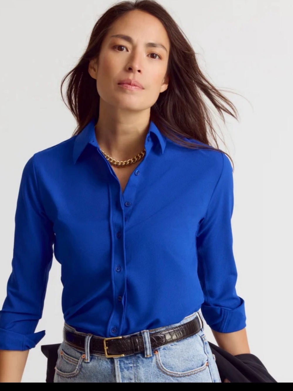 The Shirt “Signature Fit” by Rochelle Behrens XS Midway Blue